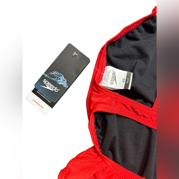 SPEEDO PRO LT womens swim competition TEAM RED swimsuit 6/32 NWT - Picture 4 of 6